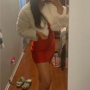 French Kyss Cream Faux Fur Jacket